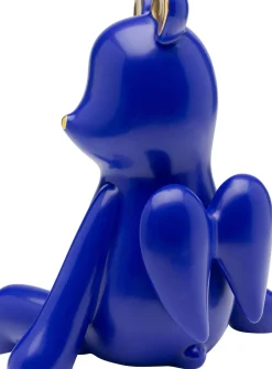 Skulptur Sitting Squirrel - Ekorre, Blå, Handgjord, Unik, 20cm - KARE Design