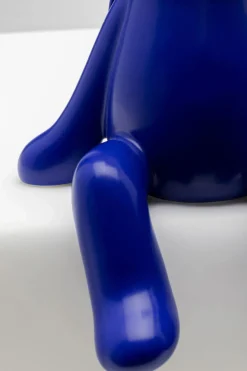 Skulptur Sitting Squirrel - Ekorre, Blå, Handgjord, Unik, 20cm - KARE Design