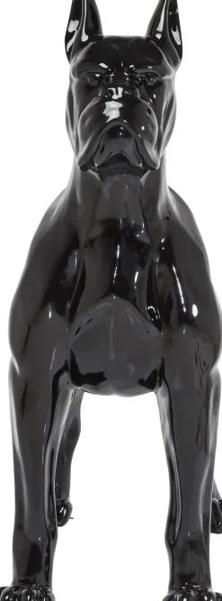 Skulptur Staty Toto - Dekor XL Svart Hund, 190cm - KARE Design