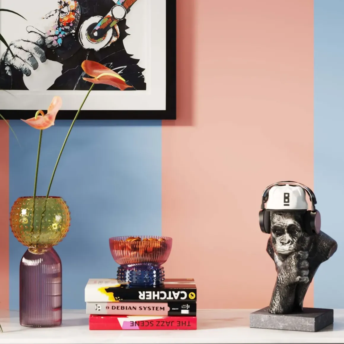 Skulptur Thinking Gorilla - KARE Design