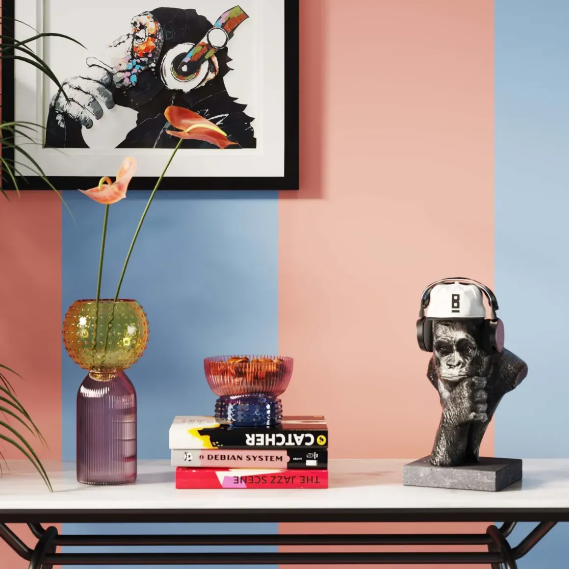 Skulptur Thinking Gorilla - KARE Design