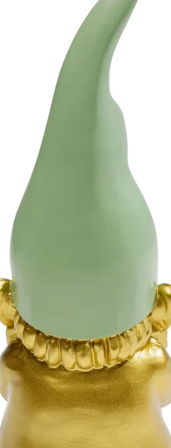 Skulptur Tomte - Guld, Grön, 21cm - KARE Design