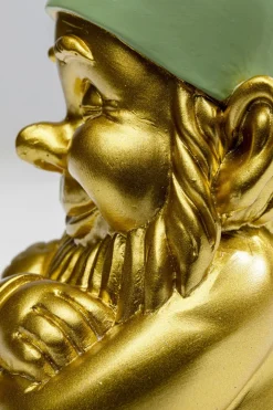 Skulptur Tomte - Guld, Grön, 21cm - KARE Design