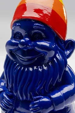 Skulptur Tomte Standing - Blå/Rainbow, 21cm - KARE Design
