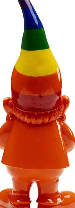 Skulptur Tomte Standing - Orange/Rainbow, 46cm - KARE Design