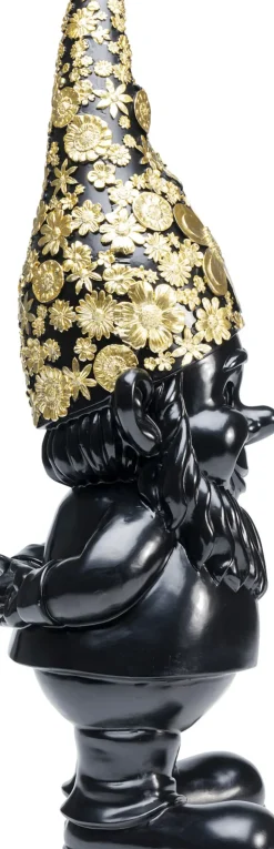 Skulptur Tomte Standing - Svart/Guld, 61cm - KARE Design