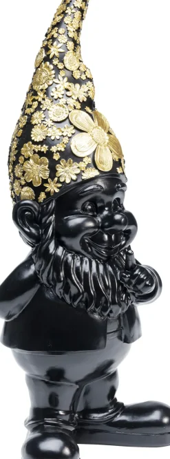 Skulptur Tomte Standing - Svart/Guld, 46cm - KARE Design