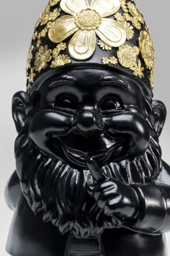 Skulptur Tomte Standing - Svart/Guld, 46cm - KARE Design