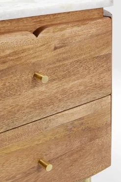 Sängbord Grace - Byrå - Trä/Marmor/Guld - KARE Design