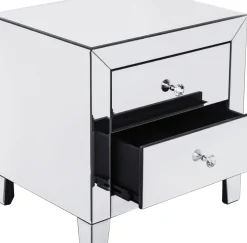 Sängbord Luxury - Byrå Spegelglas, 2 Lådor - KARE Design