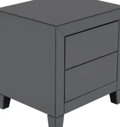 Sängbord Luxury Push - Grå Spegelglas, 2 Lådor - KARE Design