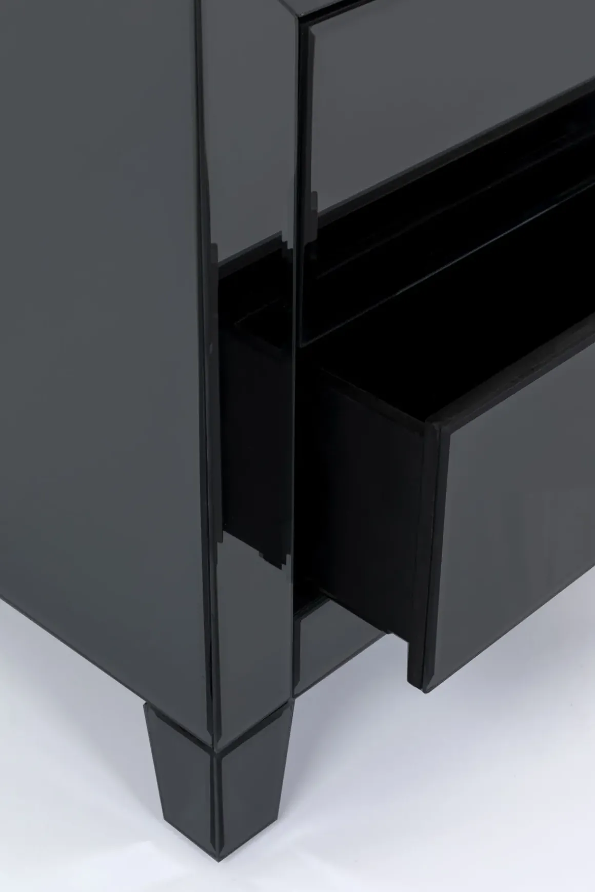 Sängbord Luxury Push - Grå Spegelglas, 2 Lådor - KARE Design