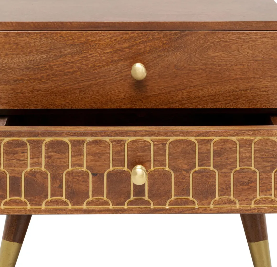 Sängbord Muskat - Byrå, 2 Lådor - KARE Design