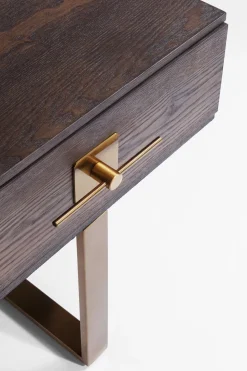 Sängbord Osaka med Låda - Mörkt Trä - KARE Design