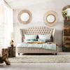 Säng City Spirit Linen Natural 180x200cm - KARE Design