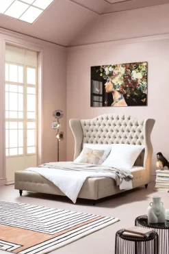 Säng City Spirit Linen Natural 160x200cm - KARE Design