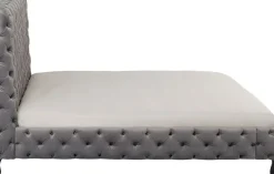 Säng Desire Hög 160x200cm - Grå Sammet - KARE Design