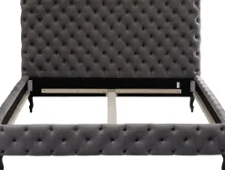 Säng Desire Hög 180x200cm - Grå Sammet - KARE Design