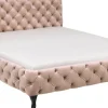 Säng Desire 180x200cm - Beige Sammet - KARE Design
