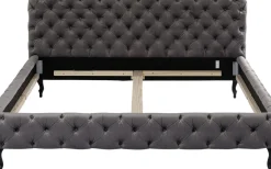 Säng Desire 180x200cm - Grå Sammet - KARE Design
