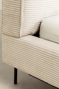 Säng East Side Cord - Creme, 160x200cm - KARE Design