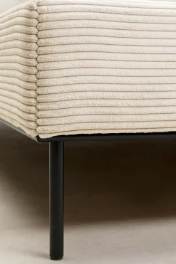 Säng East Side Cord - Creme, 160x200cm - KARE Design