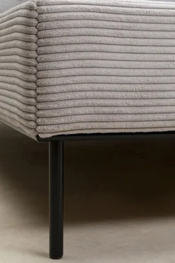 Säng East Side Cord - Grå, 160x200cm - KARE Design