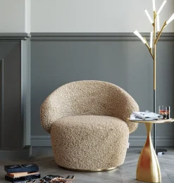 Snurrfåtölj Carella Beige - KARE Design