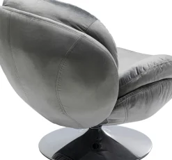 Snurrfåtölj Cosy - Grå Sammet - KARE Design