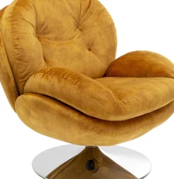 Snurrfåtölj Cosy - Sammet Bärnsten - KARE Design