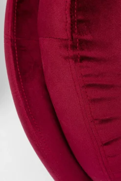 Snurrfåtölj Cosy - Vinröd Sammet - KARE Design