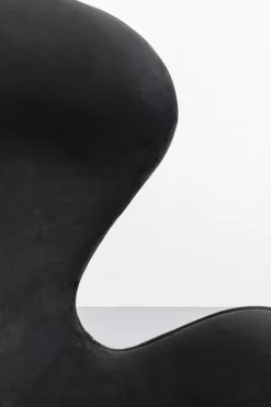Snurrfåtölj Lounge Gun - Svart/Silver Metal - KARE Design
