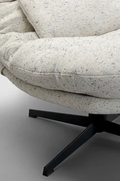 Snurrfåtölj med Pall Columbia - KARE Design