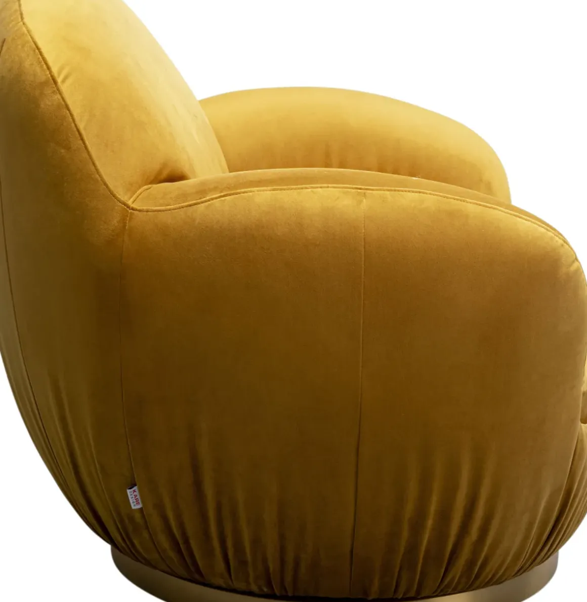 Snurrfåtölj Nube - Senapsgul - KARE Design