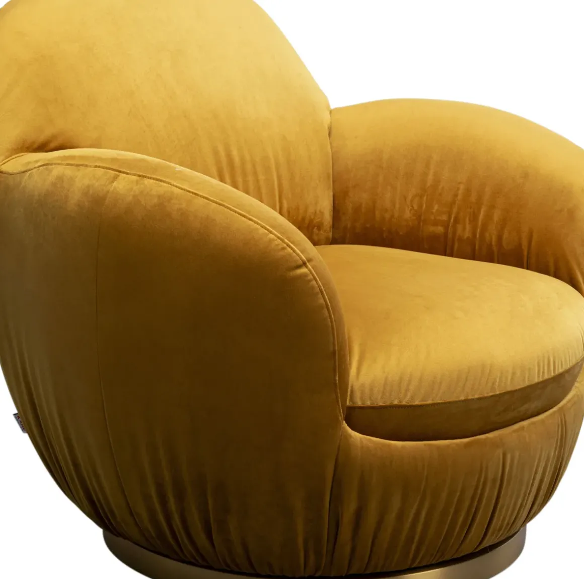 Snurrfåtölj Nube - Senapsgul - KARE Design