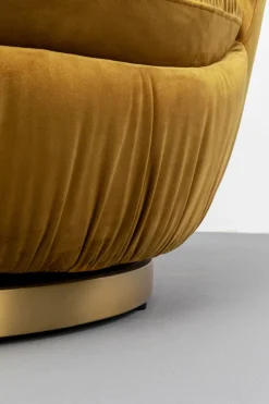 Snurrfåtölj Nube - Senapsgul - KARE Design