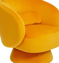 Snurrfåtölj Orion - Gul - KARE Design
