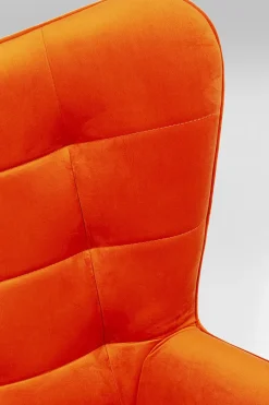 Snurrfåtölj Oscar - Sammet/Orange - KARE Design