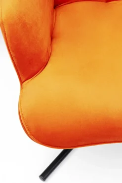 Snurrfåtölj Oscar - Sammet/Orange - KARE Design
