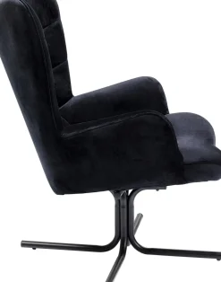 Snurrfåtölj Oscar - Svart Sammet - KARE Design