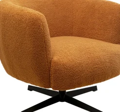 Snurrfåtölj Peony -Brun - KARE Design
