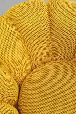 Snurrfåtölj Peppo Bloom - Gul - KARE Design