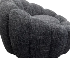 Snurrfåtölj Peppo Bloom - Melange Svart - KARE Design