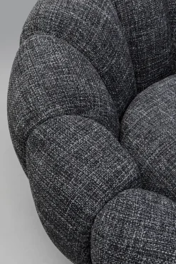Snurrfåtölj Peppo Bloom - Melange Svart - KARE Design