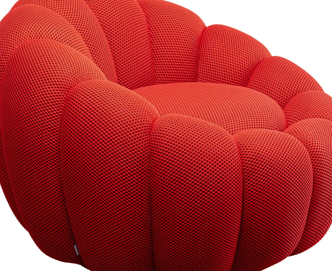 Snurrfåtölj Peppo Bloom - Röd - KARE Design