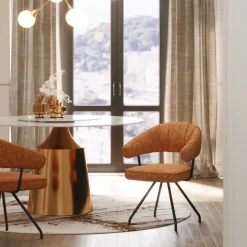 Snurrstol Arabella - Orange - KARE Design