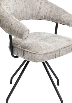 Snurrstol Arabella - Silvergrå - KARE Design