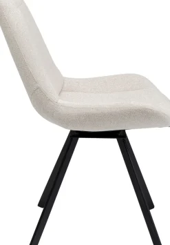 Snurrstol Baron - Off White/Svart - KARE Design