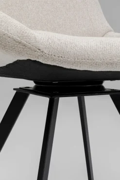 Snurrstol Baron - Off White/Svart - KARE Design