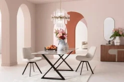 Snurrstol Baron - Off White/Svart - KARE Design